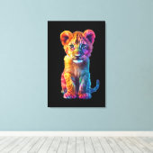 Toile Oh Bébé Gros Chat Petit  (Insitu (Plancher de Bois))