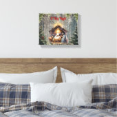 Toile Oh Holy Night : Une Scène De Nativité Intemporelle (Insitu(Chambre))