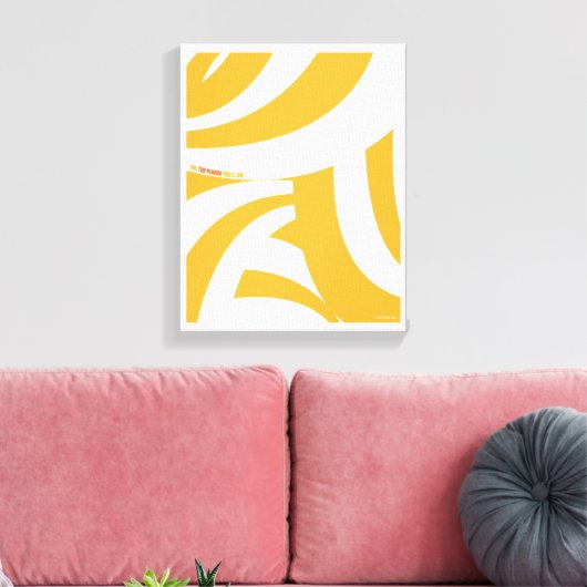 Toile Oh, Les Endroits Où Tu Vas Aller ! Orange Swirls (Insitu(Salon))