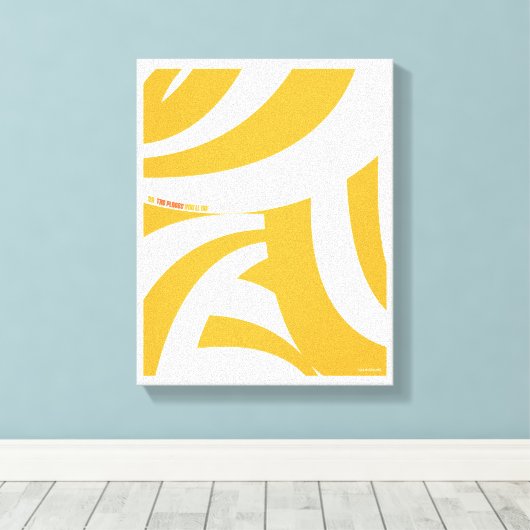 Toile Oh, Les Endroits Où Tu Vas Aller ! Orange Swirls (Insitu (Plancher de Bois))