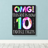 Toile Oh mon Dieu ! Cet Enfant Est Maintenant 10 Double  (Insitu (Plancher de Bois))