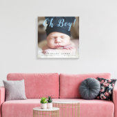 Toile Oh mon Dieu ! Nouveau bébé photo Keepsaké statisti (Insitu(Salon))