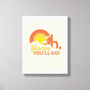 Toile Oh, The Places You'll Go! Typographie de paysage