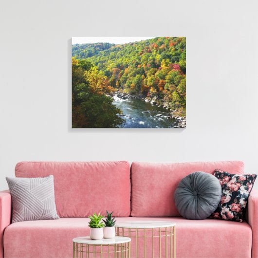 Toile Ohiopyle River à l'automne II Pennsylvanie Automne (Insitu(Salon))