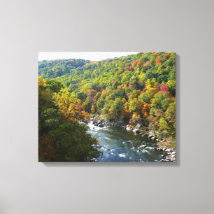 Toile Ohiopyle River à l'automne II Pennsylvanie Automne