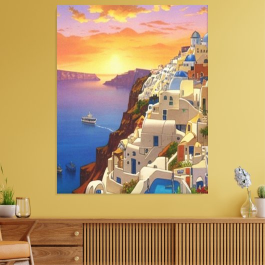 Toile Oia, Santorin, Grèce Art (Insitu(Salon))