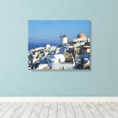 Toile Oia Windmills Santorin (Insitu (Plancher de Bois))