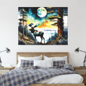 Toile Oie d'Alaska sous le clair de lune (Insitu(Chambre))