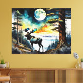Toile Oie d'Alaska sous le clair de lune (Insitu(Salon))