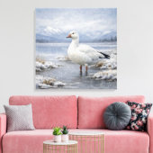 Toile Oie des neiges faune sauvage hiver chute de neige (Insitu(Salon))