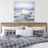 Toile Oie des neiges faune sauvage hiver chute de neige (Insitu(Chambre))