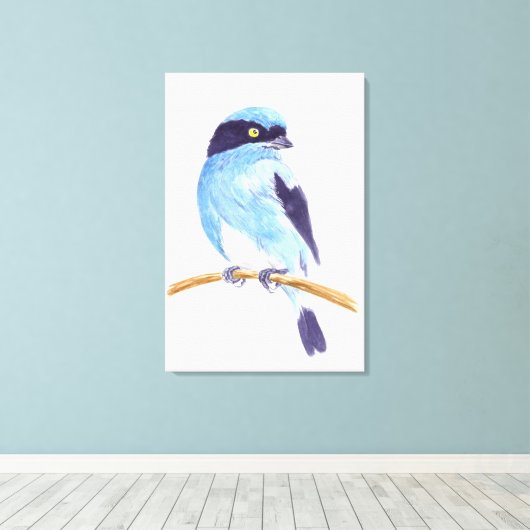 Toile Oiseau bleu (Insitu (Plancher de Bois))