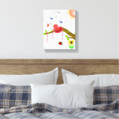 Toile Oiseau Capricieux avec Citation de Soleil (Insitu(Chambre))