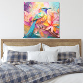 Toile Oiseau-chanteur à gorge violette Imaginaire (Insitu(Chambre))
