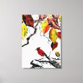 Toile Oiseau chinois en automne (Recto)
