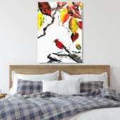 Toile Oiseau chinois en automne (Insitu(Chambre))