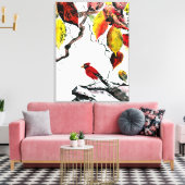 Toile Oiseau chinois en automne (Insitu(Salon))