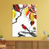Toile Oiseau chinois en automne (Insitu(Salon))