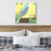 Toile Oiseau coloré sur fil (Insitu(Chambre))