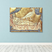 Toile Oiseau de Caladrius, réputé pour prédire (Insitu (Plancher de Bois))