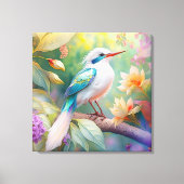 Toile Oiseau de fantaisie à aile de sarcelle iridescente (Recto)