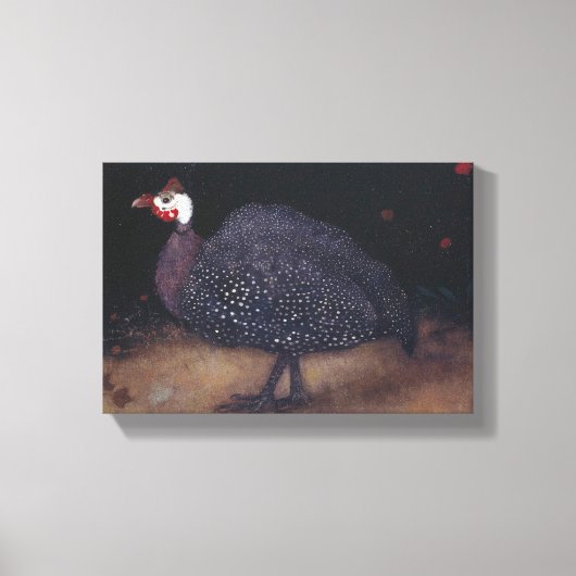 Toile Oiseau de Guineafowl moucheté (par Jan Mankes) (Recto)