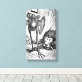 Toile Oiseau de Jubjub et le Bandersnatch (Insitu (Plancher de Bois))