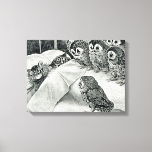 Toile Oiseau de nuit de Louis Wain Cat