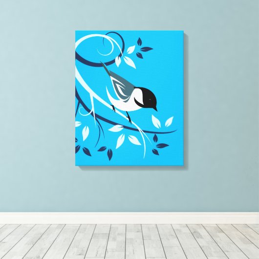 Toile Oiseau De Poulet Sur Branche (Insitu (Plancher de Bois))