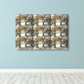Toile Oiseau des pingouins (Insitu (Plancher de Bois))