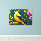 Toile Oiseau doré (Insitu (Plancher de Bois))