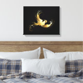 Toile Oiseau doré sur fond noir (Insitu(Chambre))