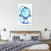 Toile Oiseau Drôle - Aquarelle (Insitu(Chambre))