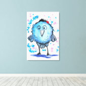 Toile Oiseau Drôle - Aquarelle (Insitu (Plancher de Bois))