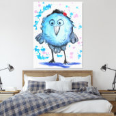 Toile Oiseau drôle - Aquarelle (Insitu(Chambre))