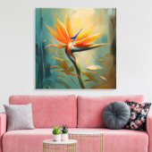 Toile Oiseau du Paradis Plante tropical (Insitu(Salon))