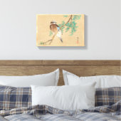 Toile Oiseau et Fleur, Jay Eurasien et Arborvit chinois (Insitu(Chambre))