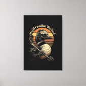 Toile Oiseau loup canadien stupide (Recto)
