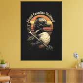 Toile Oiseau loup canadien stupide (Insitu(Salon))