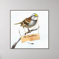 Oiseau moineau Personnaliser le nom