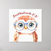 Toile Oiseau Nerd geek (Recto)