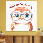 Toile Oiseau Nerd geek (Insitu(Salon))