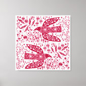 Toile Oiseau rouge (Recto)