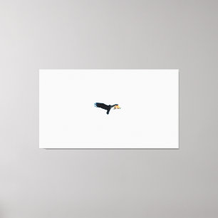 Toile Oiseau s'envolant dans un ciel clair