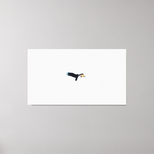 Toile Oiseau s'envolant dans un ciel clair (Recto)