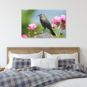 Toile Oiseau sur une clôture (Insitu(Chambre))