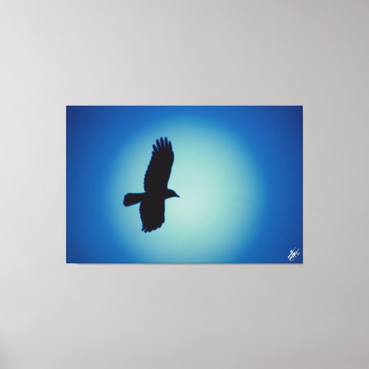Toile Oiseau sur une post-série #6 (Recto)