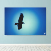 Toile Oiseau sur une post-série #6 (Insitu (Plancher de Bois))