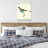 Toile Oiseau vintage face à la gauche (Insitu(Chambre))
