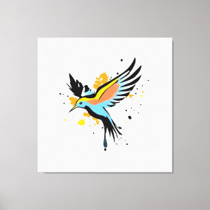 Toile Oiseau Volant coloré Oiseau Mur Art
